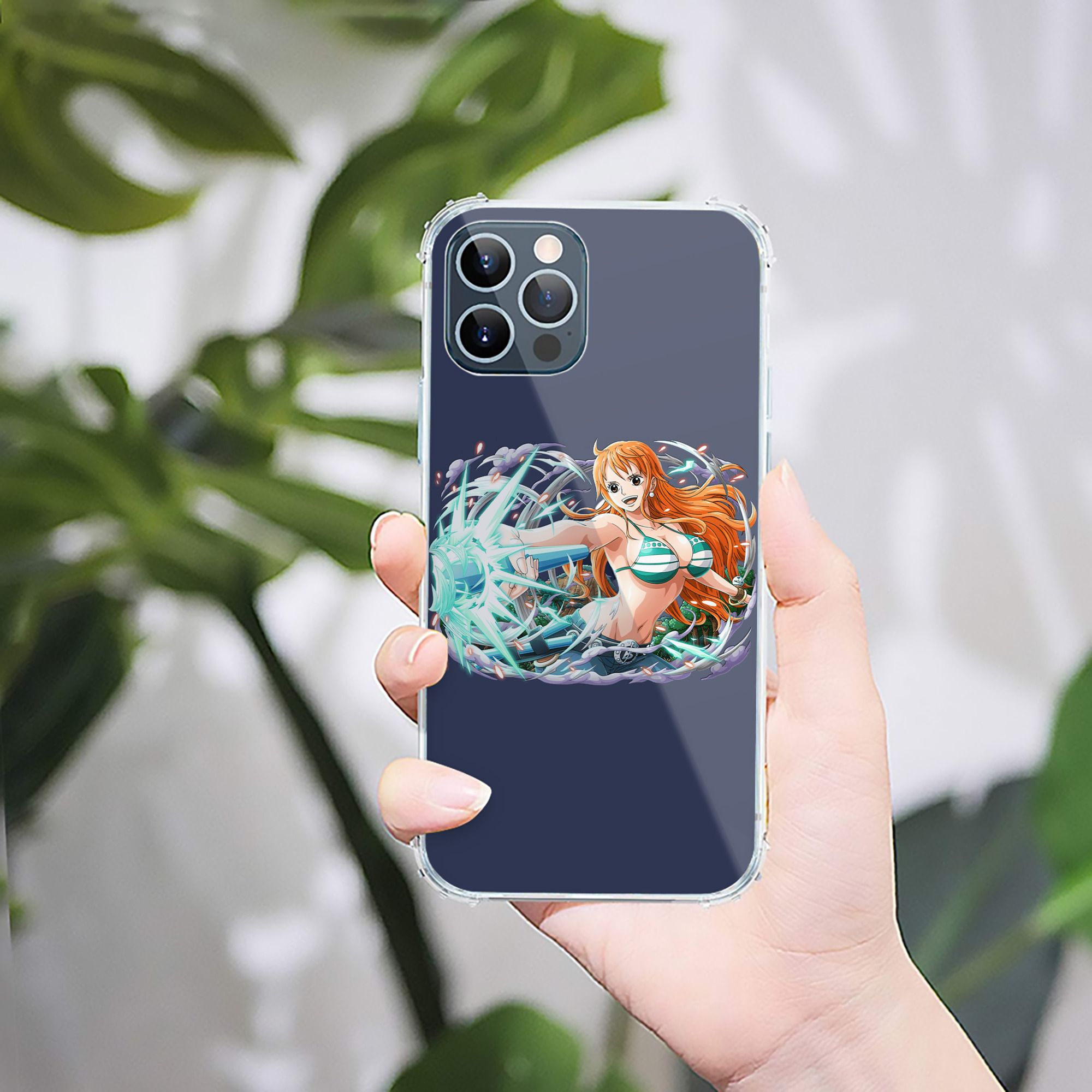 （画像用） ワンピース ナミ ONE PIECE Nami 【iPhone 12シリーズ対応】透明スマホケース（クリアソフトケース）